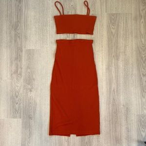 Reformation Ribbed Two Piece